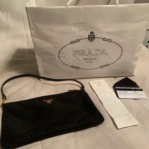 ✨AUTHENTIC PRADA TESSUTO WRISTLET/SHOULDER BAG✨